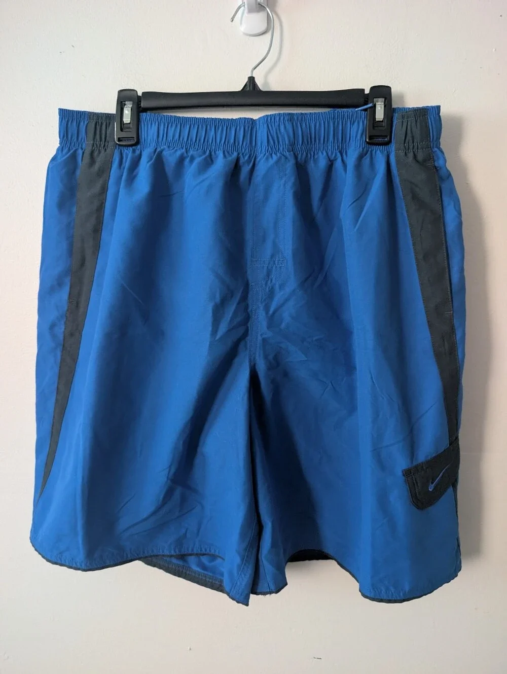 Nike Blue And Black Mens Swim Trunks Size XL